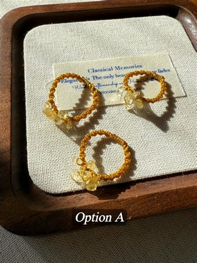 Dainty Crystal Rings | Natural Stone Stackable Minimalist Jewelry - Etsy