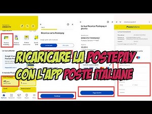 How to top up your PostePay prepaid card with the Poste Italiane app and your credit card