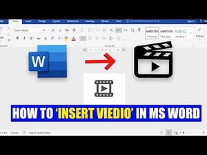 how to insert video in Microsoft word 🔥