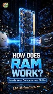 How Does RAM Work? 🤯 The Secret Behind Fast Computers and Mobile || #shorts #reeltech