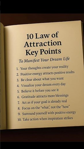 Laws of Attraction to Manifest Your Dream Life ✨ #bookreview