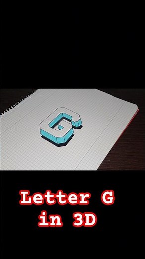 How to Draw Letter G in 3D ✏️ | Easy Step by Step Drawing Tutorial