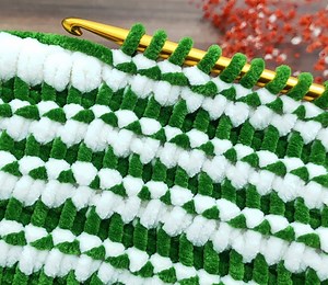 355K views · 8.5K reactions | Very easy tunisian knitted baby blanket model from velvet rope  #crochet #tunusian #babyblanket #knitting | Fashion World | Facebook