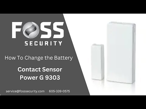 How to Replace the Battery in Your Power G 9303 Door/Window Sensor