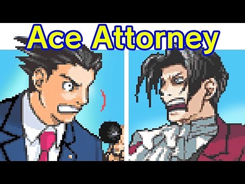 FNF Ace Attorney: Turnabout | Phoenix Wright VS Edgeworth (Friday Night Funkin' Mod)