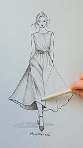 Create movement through clothing ✏️ How to draw a skirt using base shapes #art #artwork #artist #draw #drawing #tricks #design #fashion #style #designer #illustration #satisfying | Eyeinspired