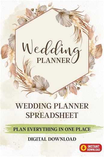 Wedding Planner Google Sheets | Budget Tracker, Guest List, Checklist (digital Download) - Etsy