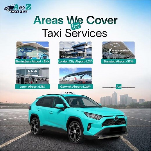 Airport Transfer Services to Heathrow, Gatwick & More | A to Z Taxi 247 UK