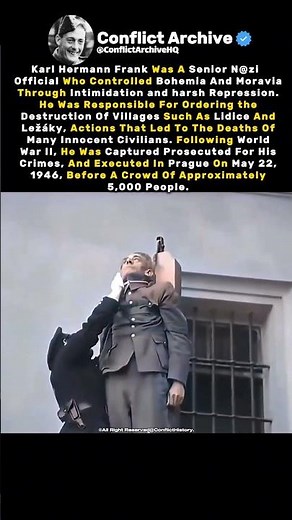 The Nazi Germany Official Executed Before 5,000 Witnesses. #ww2 #history #worldwar2