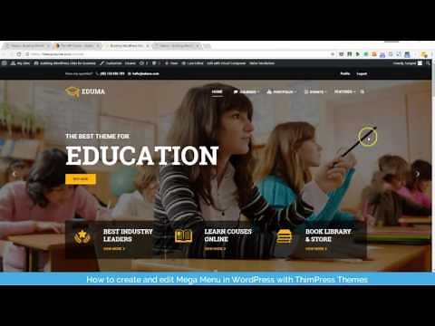 How to Create and Edit Mega Menu in WordPress with ThimPress Themes