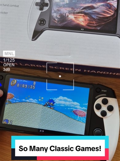 X9 Handheld Portable Game Console with 5.5-Inch Screen, Supports Emulators, Ultra-HD Display, Perfect for Retro Games & Home Entertainment #saga #arcade #retro #sonic