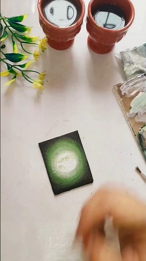 Paint With Me | Made this cute mini painting today 🎨Full video on my channel 💕 Go check it out!👆