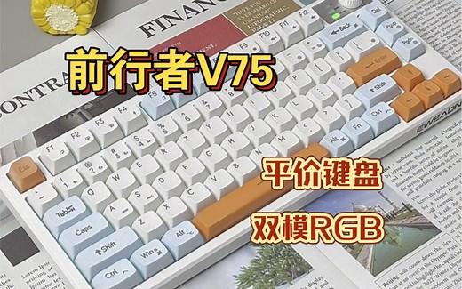 前行者V75，这又是什么八十元拿下的性价比键盘？适合学生党，打字音有种沙沙的感觉，静音感也不错