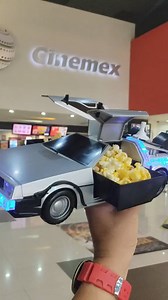 The only way to see #backtothefuture in theaters! Delorean popcorn holder 🍿 | Delorean Rental