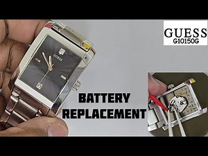 How to replace the battery in a GUESS G10150G watch
