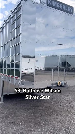 53’ Wilson Silver Star Bullnose Livestock Trailer Pot #wilson #cattle #livestock #bullhauler #rodoc