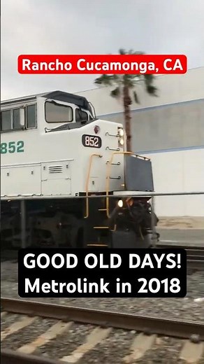 8 YEARS AGO! Metrolink 852 Leads Train #metrolink #shorts