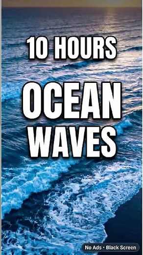 Falling Asleep to 10 Hours of Soothing Ocean Waves #SleepSounds #OceanAmbience #NightSounds