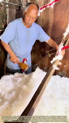 Cloud Creation: How Traditional Cotton Fluffing Transforms Harvests