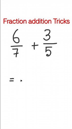 The Butterfly Method for Adding Fractions 🦋 #maths