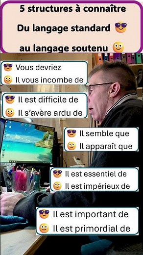 5 structures à connaiitre Du langage standard au langage soutenu
