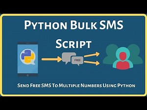 Send Free Bulk SMS Using Python | Python Bulk SMS Script | Send Message Using Python | #PythonHindi