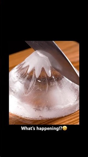 Cutting Glass Mount Fuji 🗻 ASMR – What Happens Next!?💎✨ #asmr #shorts