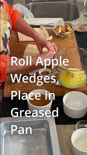 EASIER THAN PIE!! Crescent Roll Apple Dumplings! #shorts