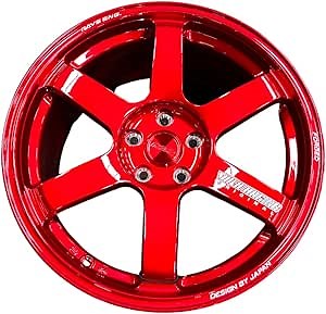 New 18x8.5J NK TE37 Flow Formed Wheel 5x112, colour - Candy Red (set of 4 wheels), Offset 35