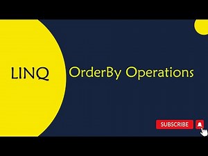OrderBy Operations in LINQ in Telugu