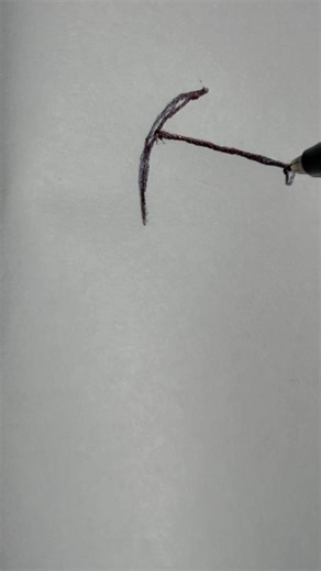 How to draw a easy pickaxe ⛏️ #art #draw #drawing #shorts