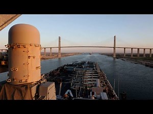 Timelapse: USS Bataan (LHD 5) Transiting the Suez Canal