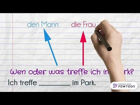 Die 4 Fälle des Namenwortes in der Einzahl