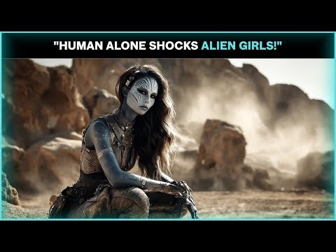 Stunning Alien Girls in Shock After a Human Soldier Alone Saves Them