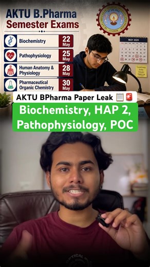 AKTU BPharma One Shot 🩺 | Important Questions & PYQ 📋| Biochemistry, Pathophysiology, HAP, Poc 🏆
