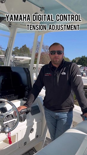 New Yamaha Helm Master Throttle Adjustment. #yamaha #outboard #tech #tip #boat