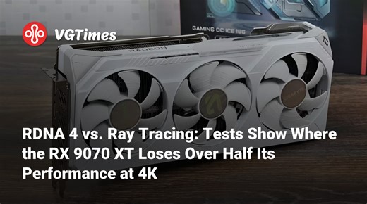RDNA 4 vs. Ray Tracing: Tests Show Where the RX 9070 XT Loses Over Half Its Performance at 4K