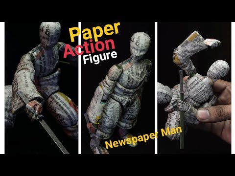 Paper action figure | How to make joints Samurai part 2 #art #actionfigure