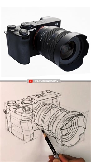 Academic Drawing Study on Instagram: "This is only a part of the lesson. Drawing: @yaser_khanbaray ✅You can learn the fundamentals of this type of drawing in the Structural Drawing tutorial playlist on YouTube. 🔗The link is in the bio. . . #structura #drawing #academic_drawing #perspective"