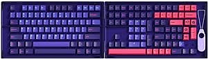 YUNZII AKKO Neon 157 Keys Cherry Profile Keycap Double Shot PBT Keycap Gift Set for Mechanical Keyboard (157 Keys, NEON)