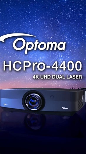 OptomaUSA on Instagram: "Introducing the Optoma HCPro-4400! The ultimate 4K UHD Dual Laser Home Cinema experience is here. Powered by Dolby Vision® and HDR10+ and 5,000 lumens* it delivers stunning brightness, true-to-life colors, and ultra-smooth visuals with PureEngine™ Ultra technology. Your home theater just leveled up. Learn More at the link in bio! *Brightness measured in accordance with ISO 21118. #homeentertainment #hometheater #projector #projectors #bigscreen #4K #avtech #HCPro4400 #Op