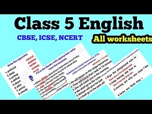 class 5 English, class 5 English grammar, class 5 English worksheet, class 5,@Titusclass