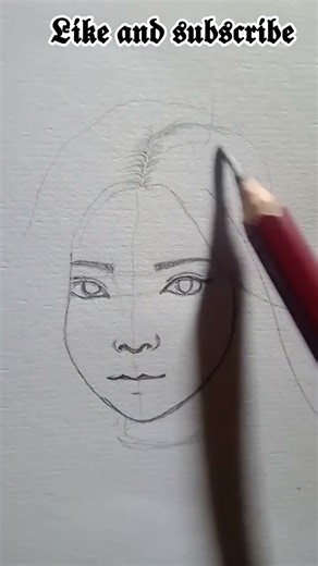 Korian girl drawing sketch 🎨✏️