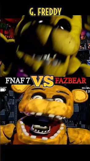 UNWITHERED vs UCN (FNAF 1) 😱 #fnaf #scary