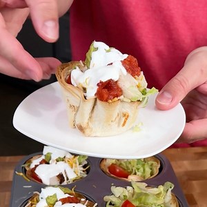 44K views · 125 reactions | Mini Taco Salad Cups  | Bussin Eats | Facebook