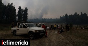 Εύβοια: Μάχη για να μην φτάσει η φωτιά στην Ιστιαία -Δημιουργούν αντιπυρικές ζώνες, «ανθρώπινο τείχος» από τους κατοίκους - iefimerida.gr