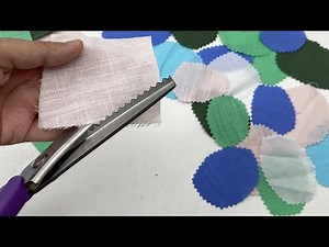 I TURNED Sewing Waste into a STUNNING Product Using Pinking Shears!