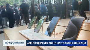 39K views · 130 reactions | Apple has released a software update to prevent the new iPhone 15 from overheating after reports of the phone's temperature were running as high as 112 degrees. | CBS Evening News | Facebook