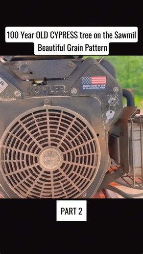 100 Year OLD CYPRESS tree on the Sawmill Beautiful Grain Pattern Part 3 #worklife #woodworking #sawmill #farming #wallacefarmandsawmill | Wallace Farm and Sawmill