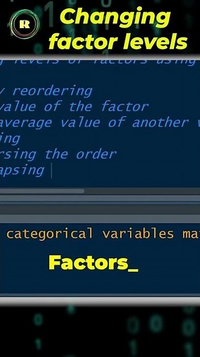 Working with factors and categorical variables #short